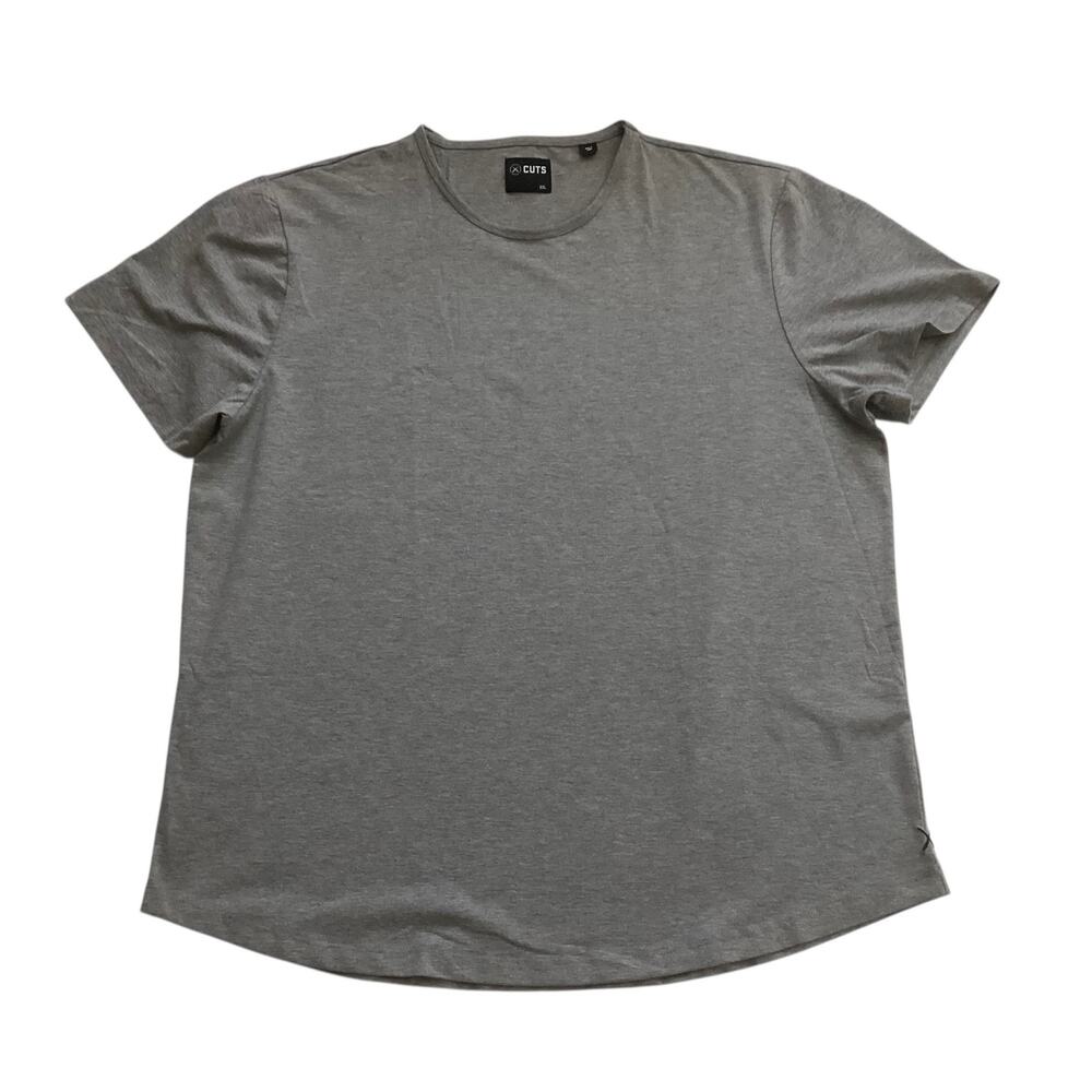 Cuts Clothing Men's XXL Heather Grey AO Curve-Hem Pyca Pro Tee T-Shirt